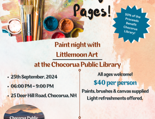 Paint Night – 9-25-24 6pm at Chocorua Public Library!